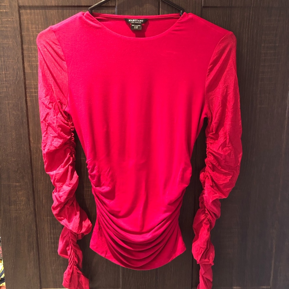 Marciano hot pink shirt sweater